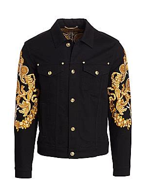 versace baroque denim jacket|gianni versace vice style jacket.